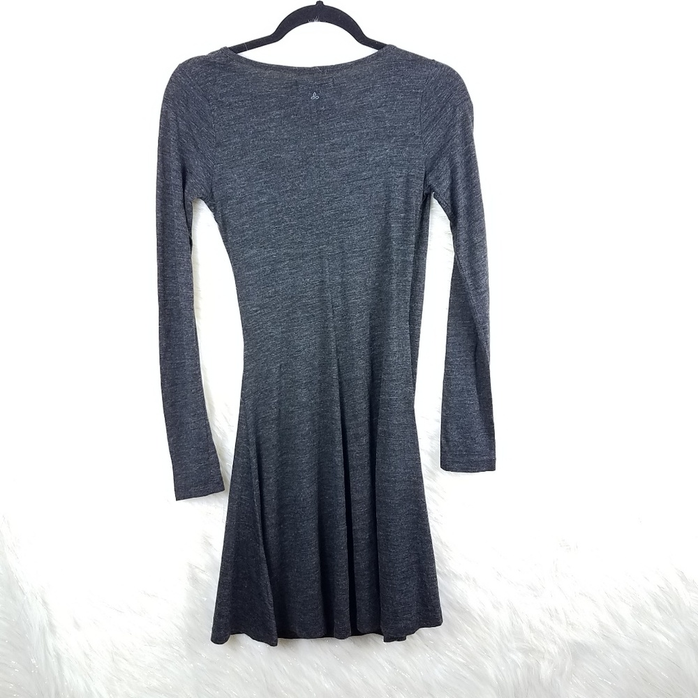 Prana fit & flair dress wrap top gray athletic XS - Picture 2 of 4
